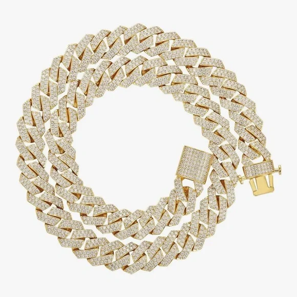 Elegant Gold Women's Necklace 20” Cuban Link - Picture 8 of 9